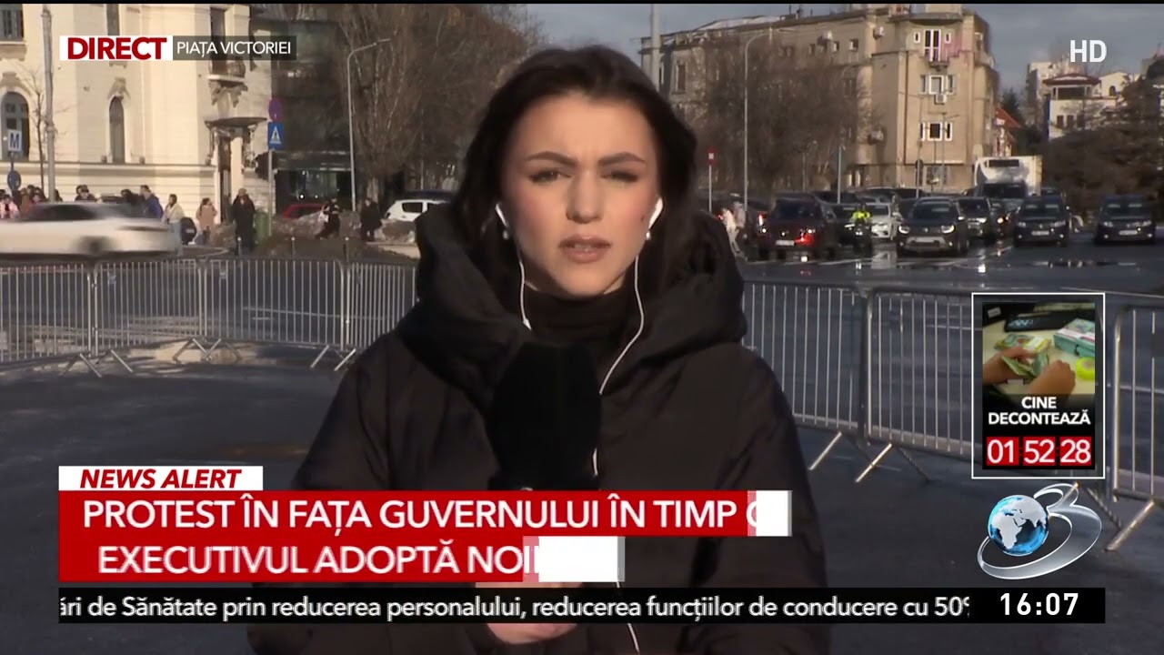 Protest în fața Guvernului în timp ce executivul adoptă noile tăieri