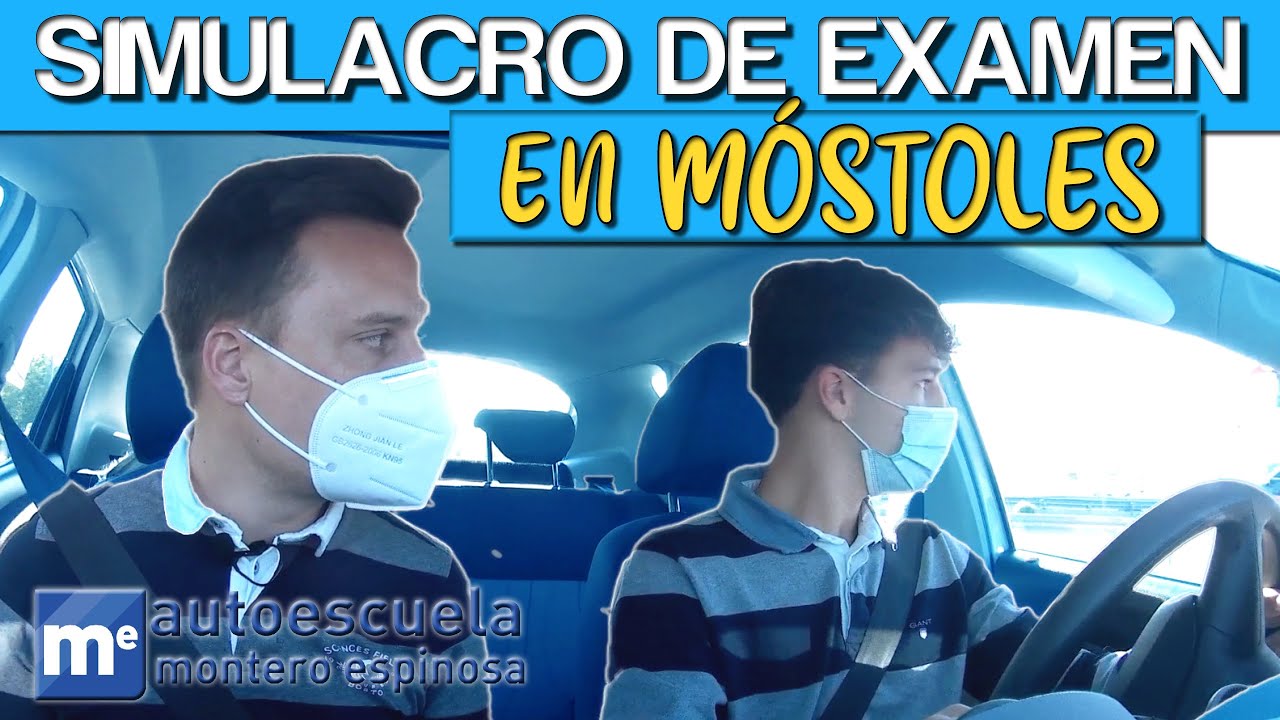 Simulacro examen práctico de coche en Móstoles: polígono de las Nieves, A5 Badajoz y Móstoles