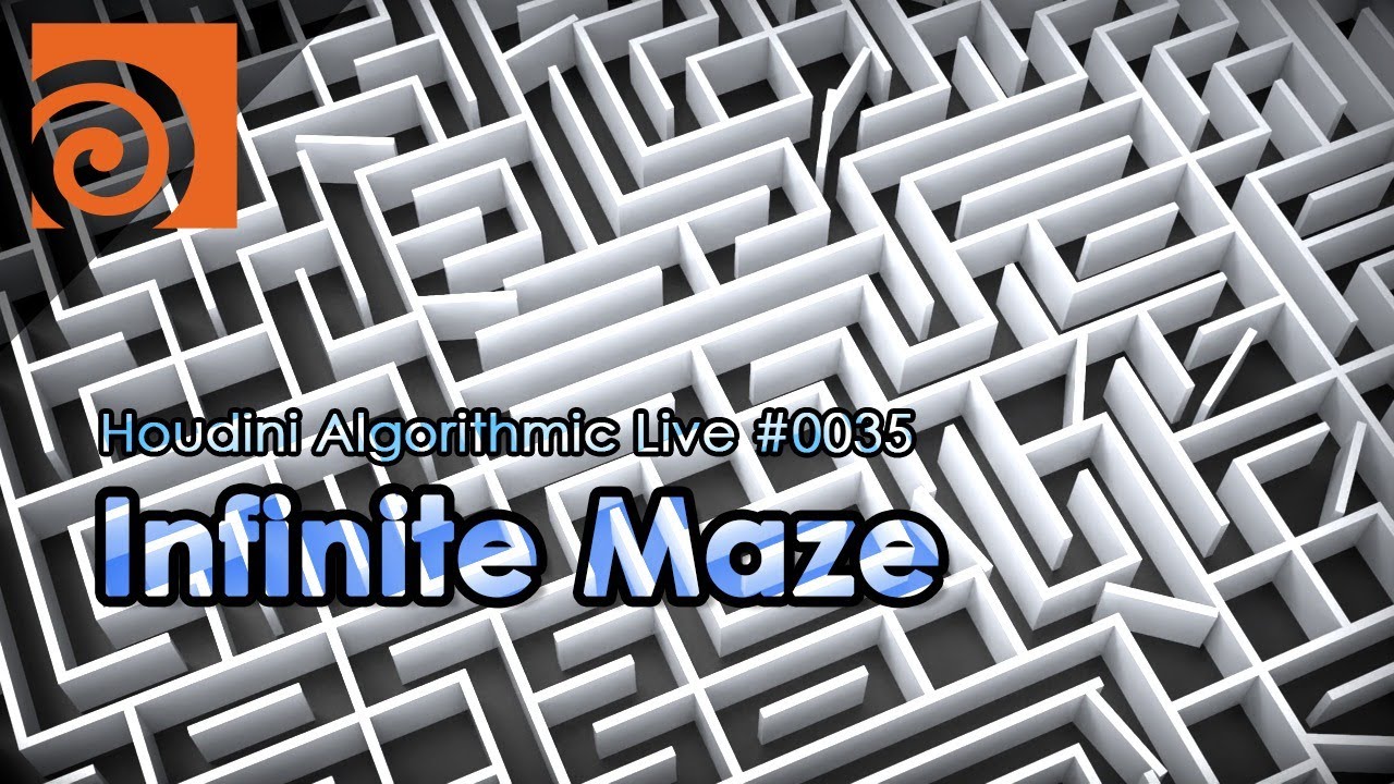 Houdini Algorithmic Live #035 - Infinite Maze