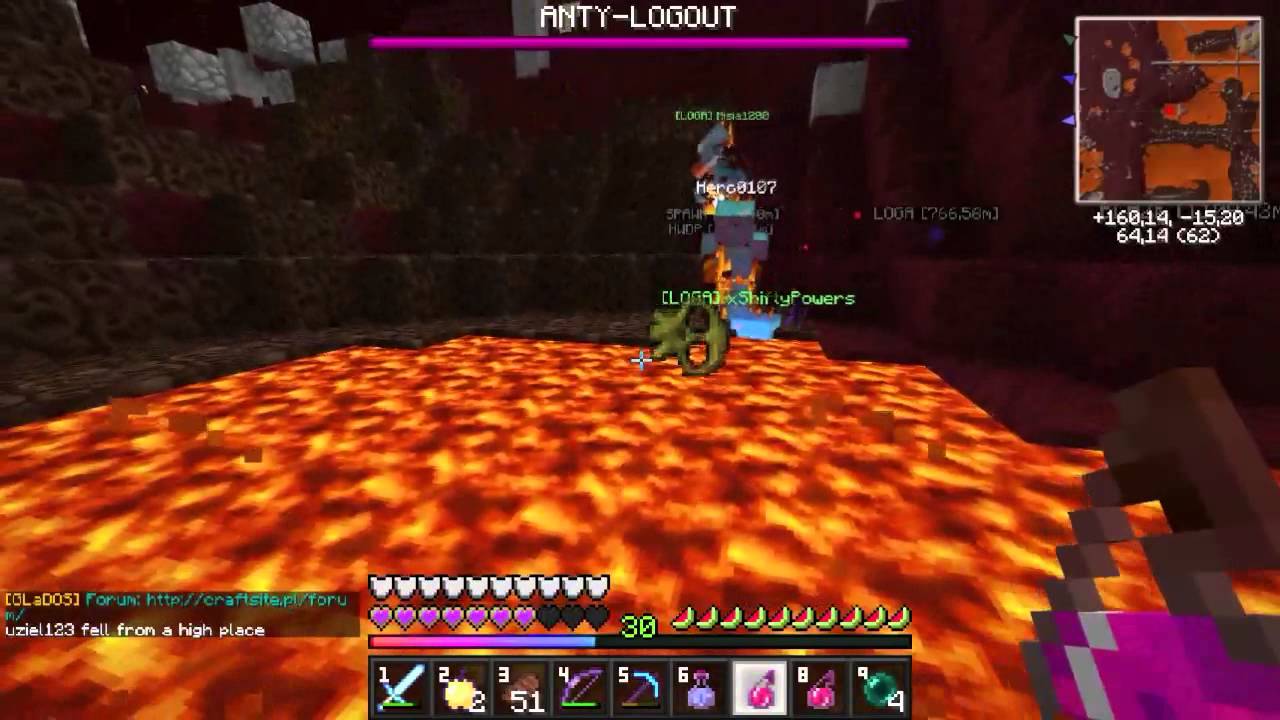 miniHARDCORE #1 - Klepa w nether ! ( mc.skkf.net )