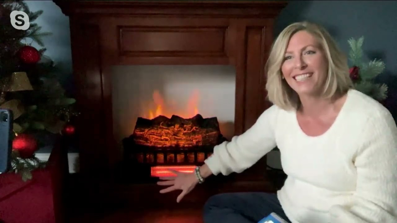 Duraflame Infrared Pine Log Insert Heater with Crackle Sound on QVC