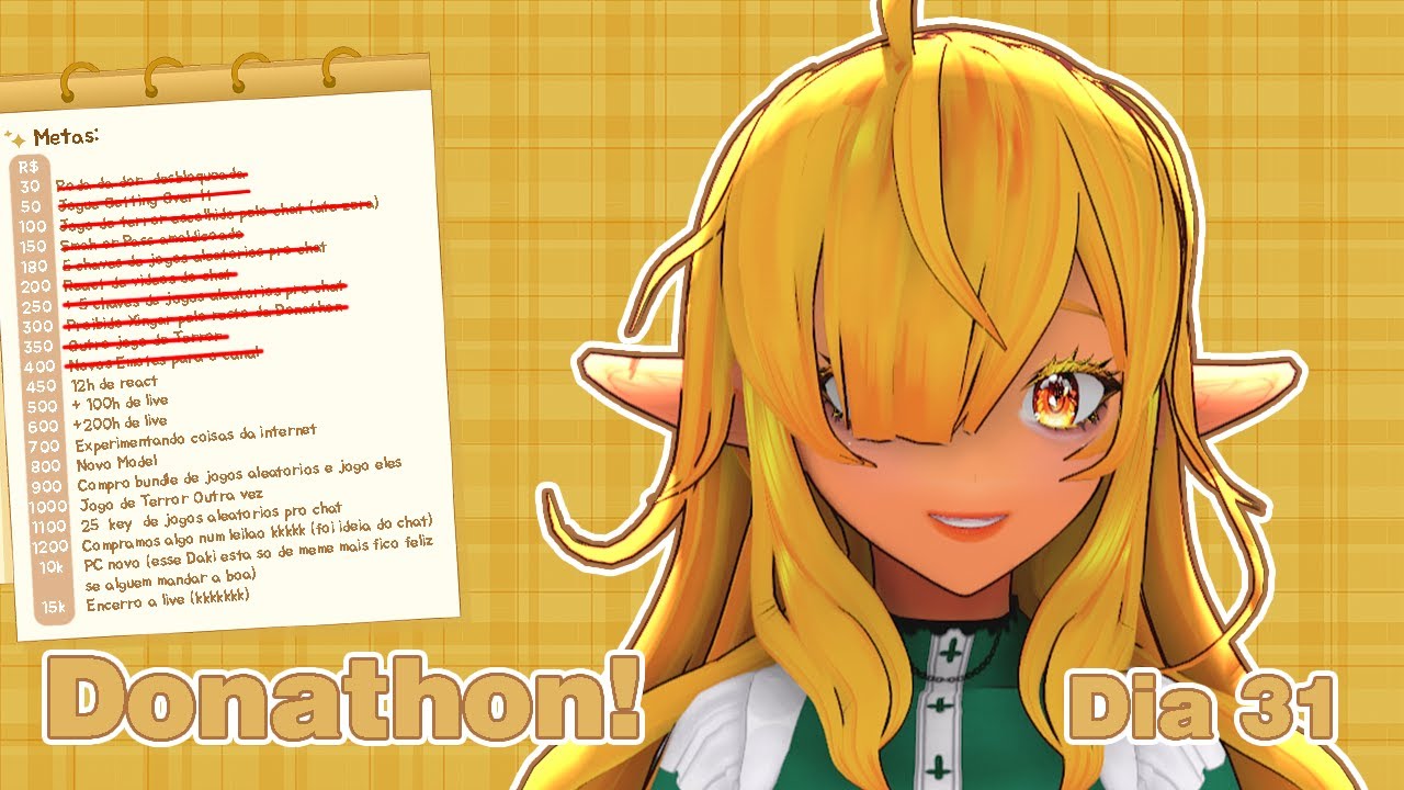 [VtuberBR] Donathon Dia 31 #vtuberbr #vtuber