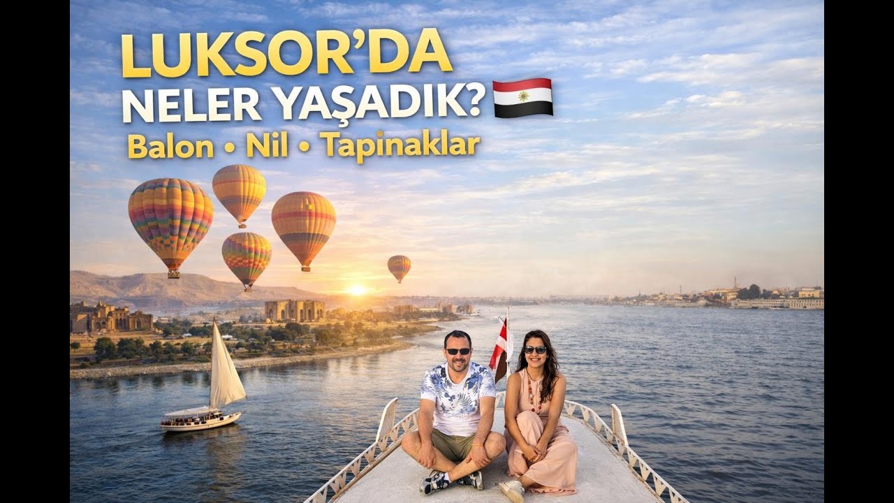 Mısır Gezi Serisi #2 | Luksor Tapınakları, Nil Tekne Turu ve Balon Deneyimi