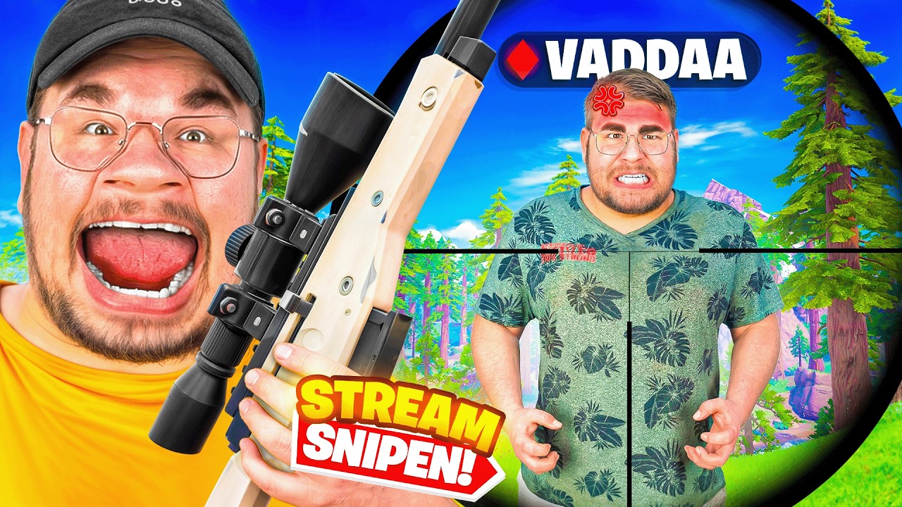 Ich STREAMSNIPE VADDAA bis er AUSRASTET🤬🤣