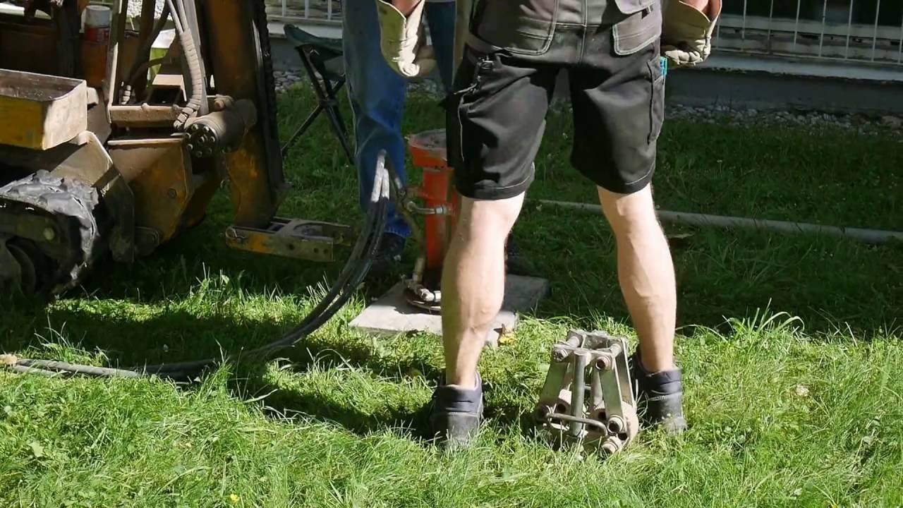 Rammkernbohrung DN 100 für Bodenuntersuchung