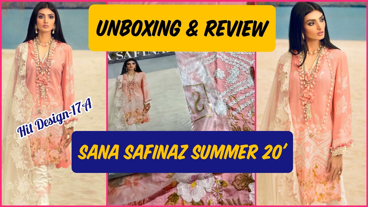 Sana Safinaz Summer Lawn 2020 | UnBoxing & Review | Design 17A | Video | Price (Sana Safinaz)