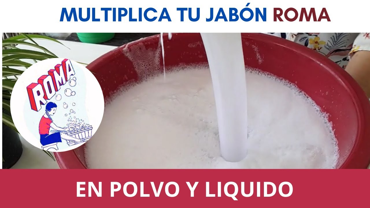 MULTIPLICA TU JABON ROMA, DE POLVO Y LIQUIDO