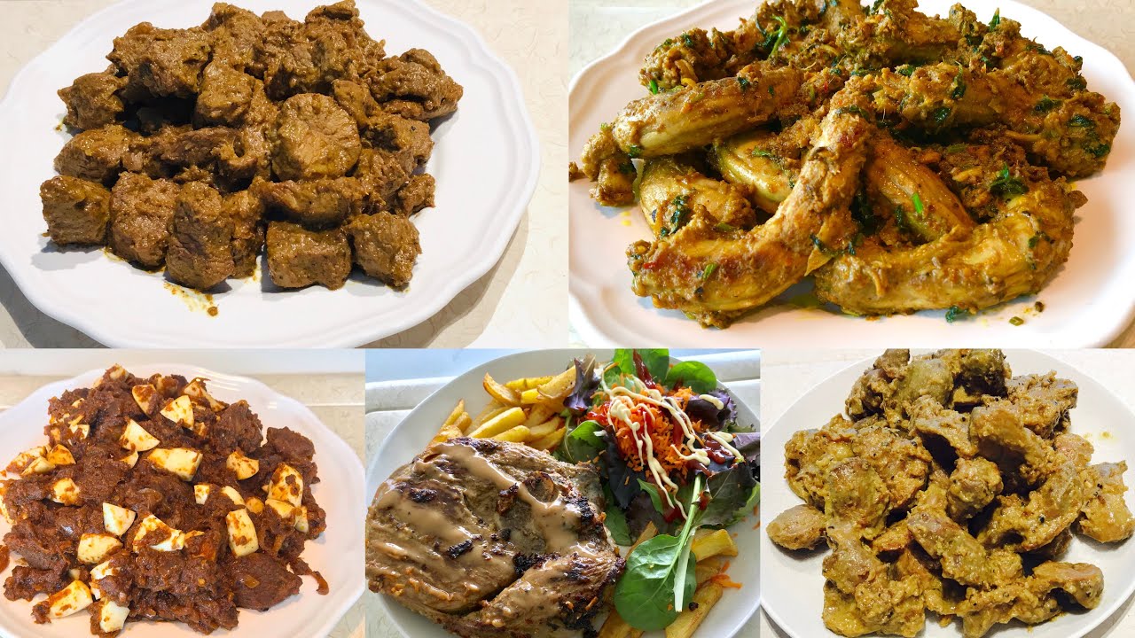 Mapishi  5 za nyama | Jinsi yakupika aina 5 za nyama : nyama kavu ,firigisi ,steki ya nyama.