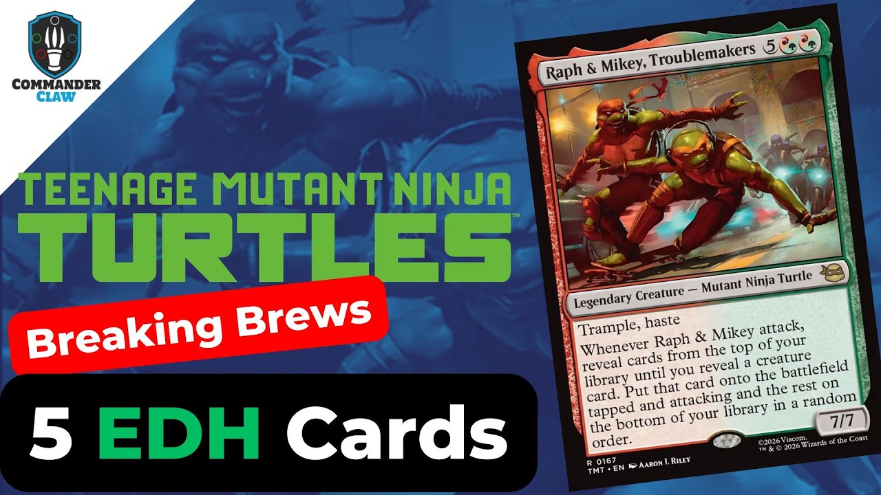 Добавьте эти карты: 5 карт для Рафа и Майки-хулиганов | #TMNT #MTG | Breaking Brews