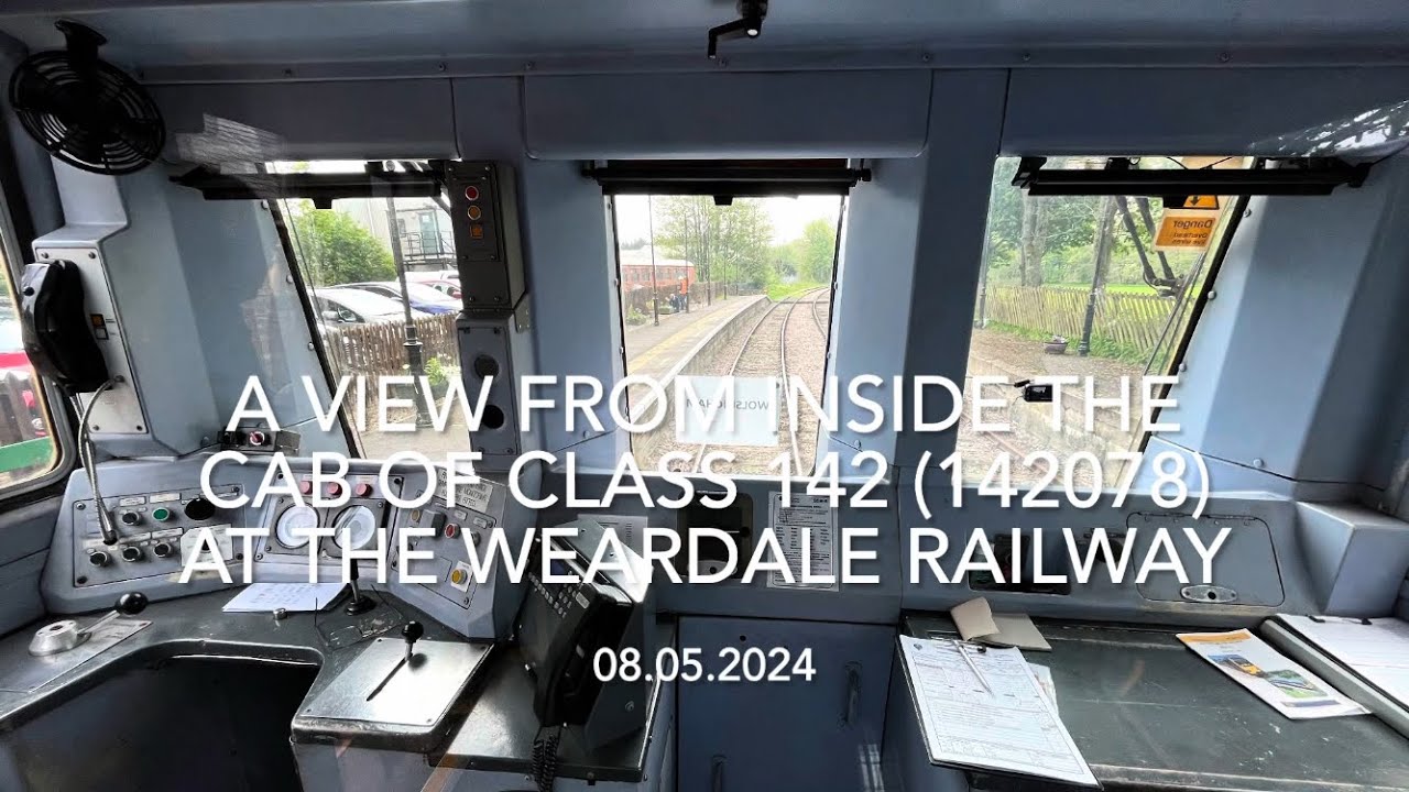 A View from inside the Cab of Class 142 (142078) at the Weardale Railway (08.05.2024)