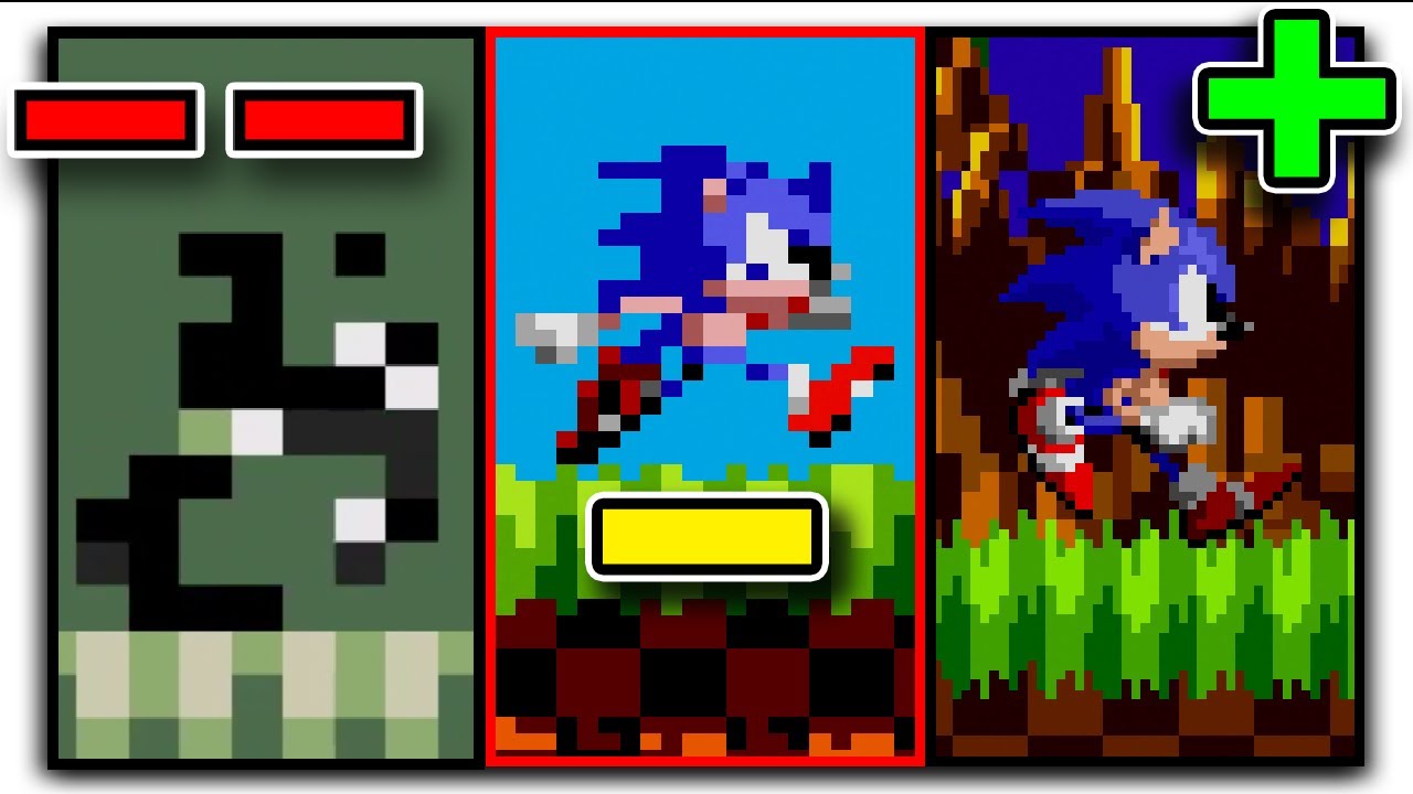 Sonic but the Rings Make the Graphics Better & Losing Rings Makes Them Worse! (Sonic Rom Hack)