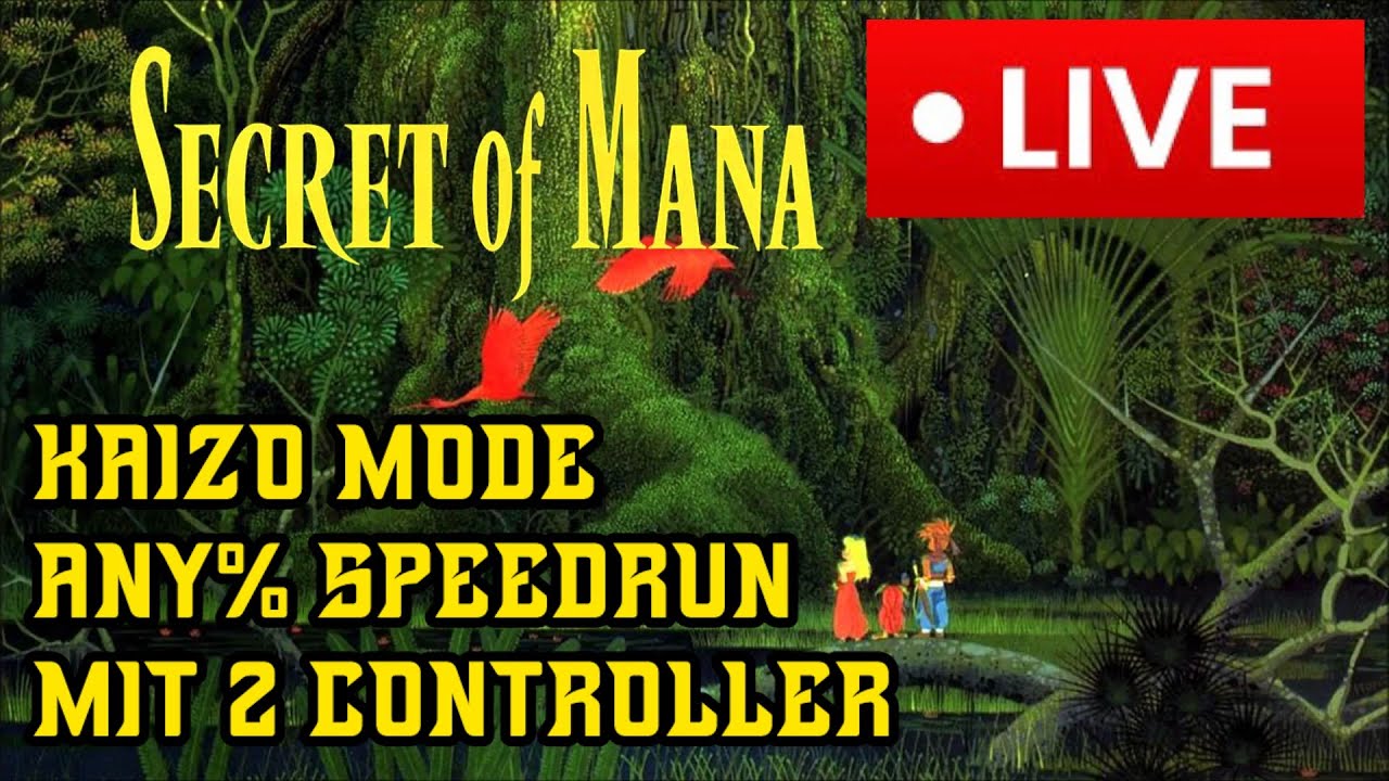 Hard Secret of Mana Speedrun! LIVE Deutsch