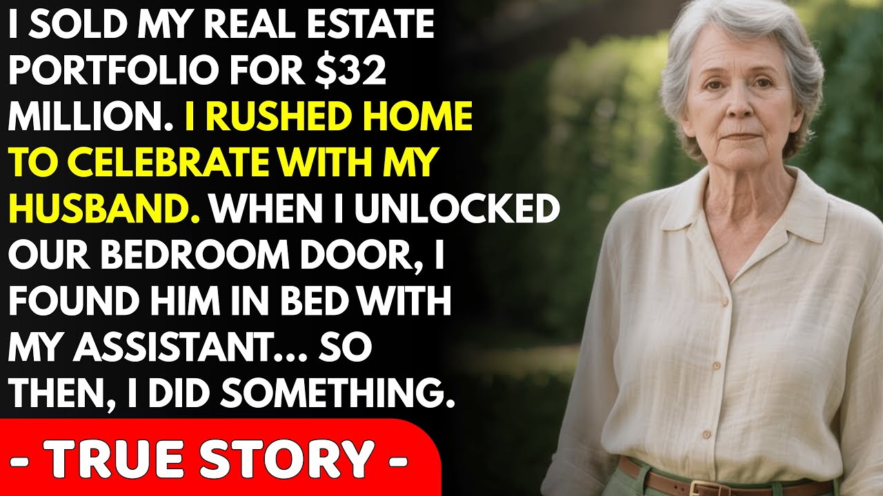 I sold my real estate portfolio for $32 million. I rushed home to tell my husband. Our bedroom...