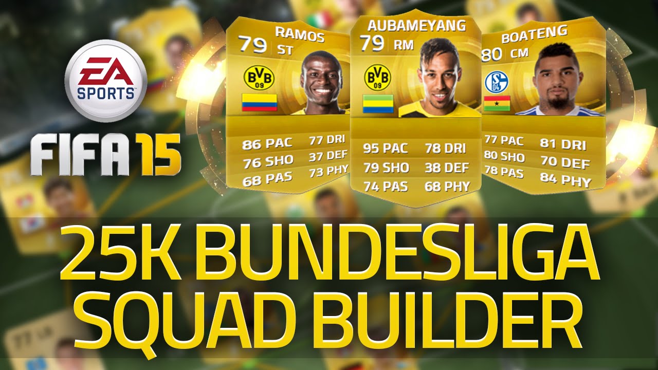 FIFA 15 ULTIMATE TEAM BUNDESLIGA SQUAD BUILDER! 25K CHEAP SQUAD! FUT 15!