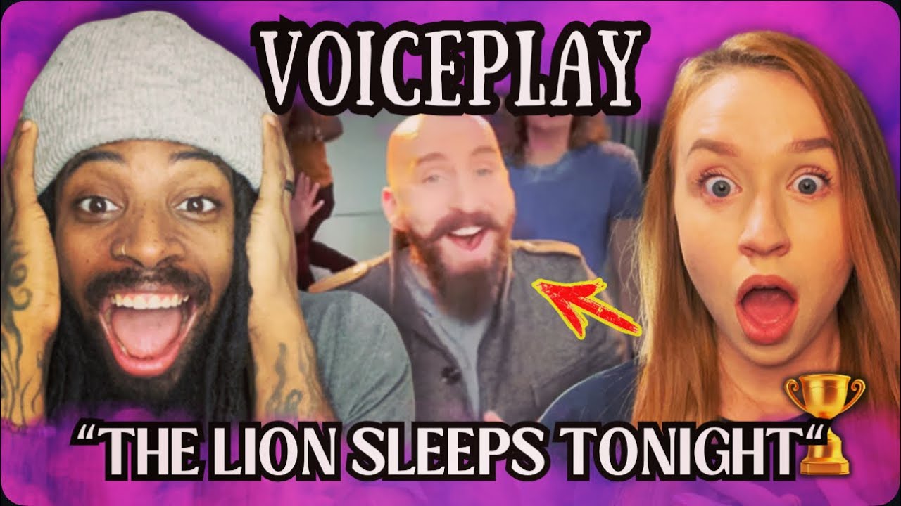 Наша реакция на сумасшедшую акапеллу The Lion Sleeps Tonight от VOICEPLAY!