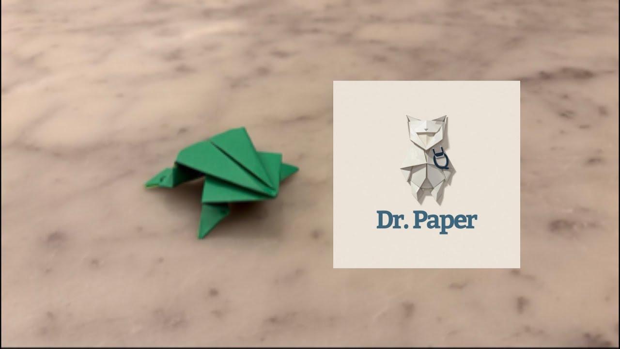 How to fold a Origami Frog #origami #paper #art #craft #frog
