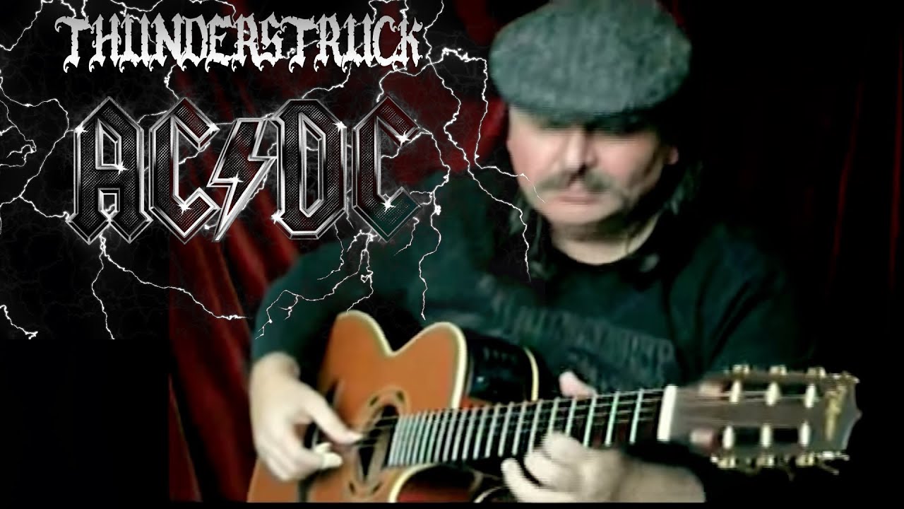 THUNDERSTRUCK - AC/DC - acoustic fingerstyle guitar cover