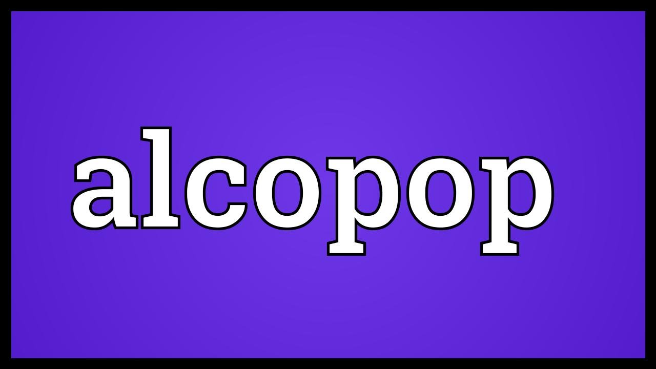 Alcopop Meaning