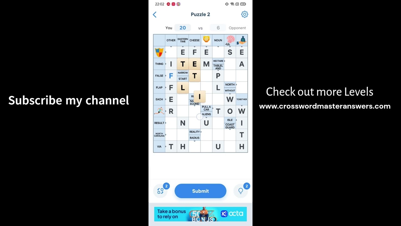 Crossword Master Level 2 Answers | Crossword Master Puzzle 2
