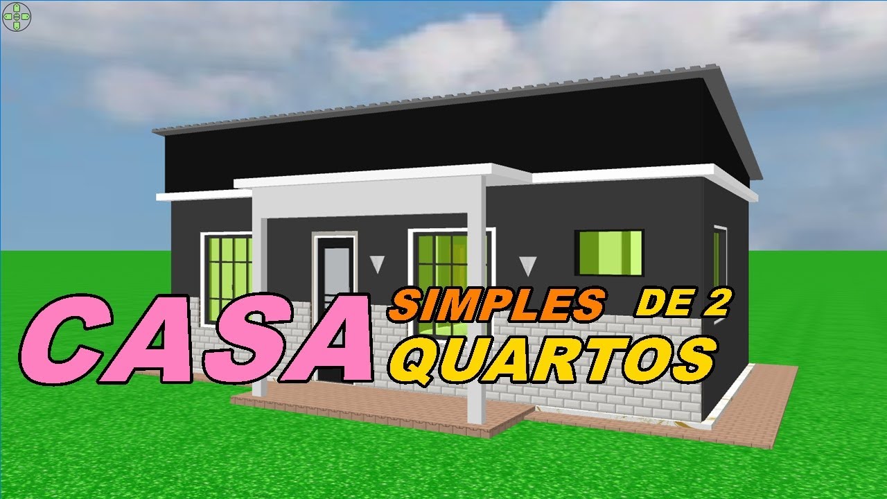 casa simples e bonita com dois quartos