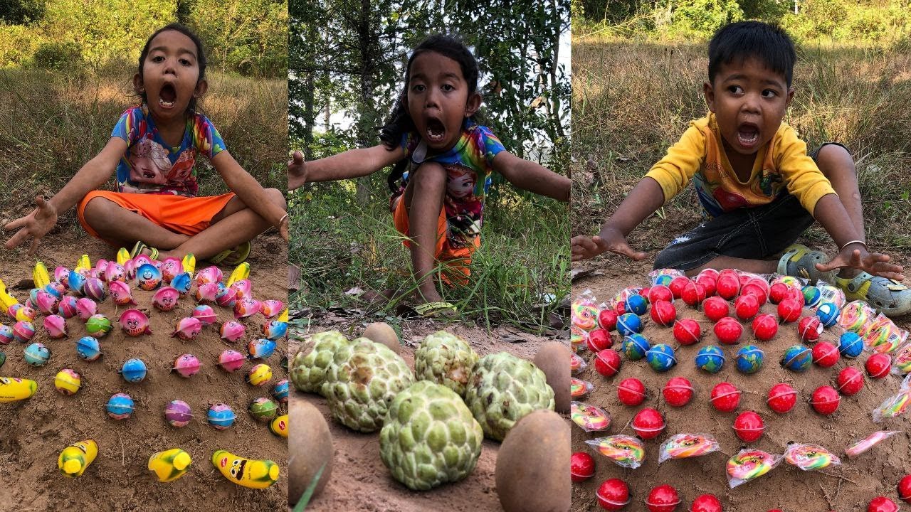 Survival Skills: SMART idea and USEFUL with single mom in forest #bushcraft #soursop #Candy #wow!