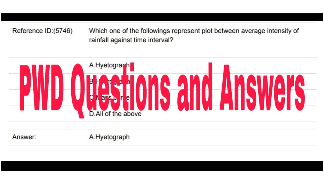 Pwd previous question paper | PWD solved question with answers | solved paper