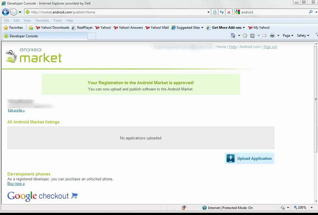 Publish Apps at Android Market