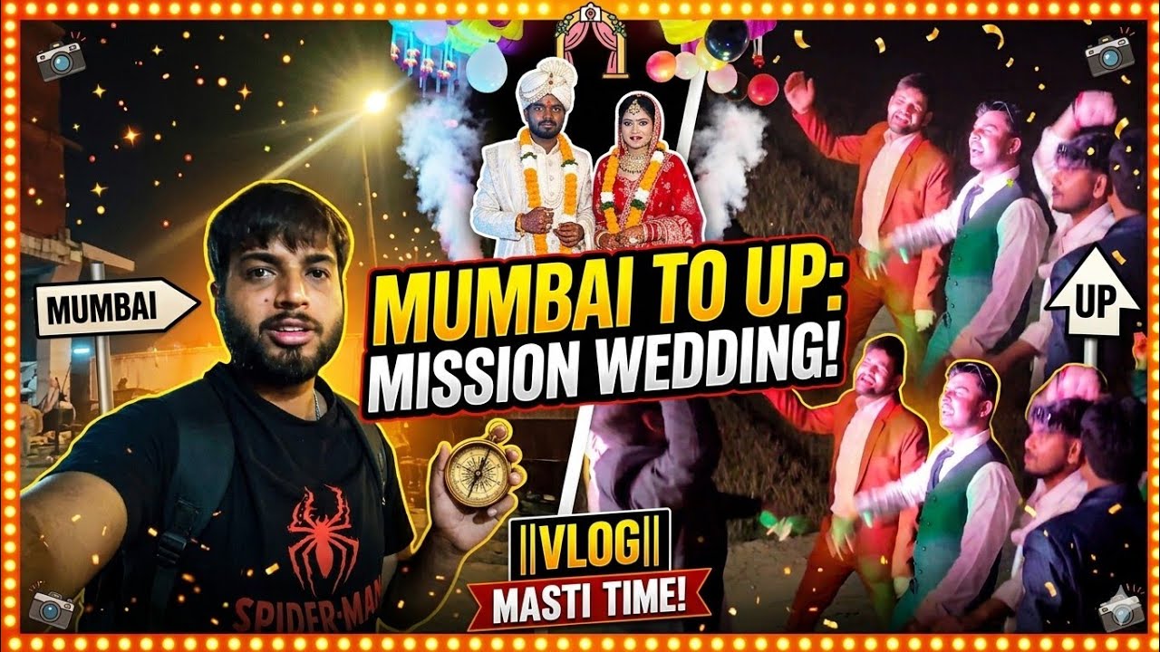Mumbai to UP: Mission Wedding! ||Vlog|| #tranding #wedding #wednesday #vlog #vlogger 