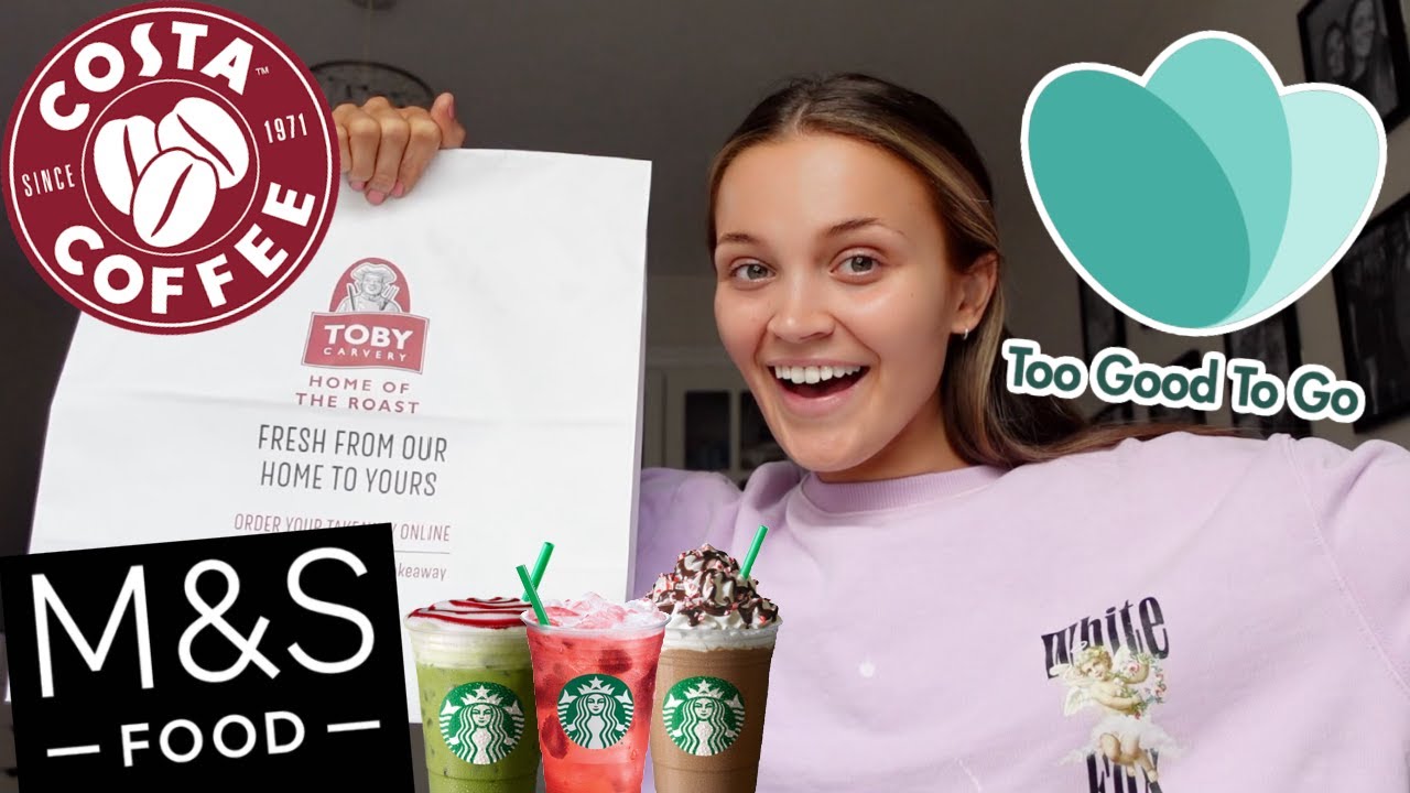EATING LEFTOVERS FOR THE DAY *TOOGOODTOGO* | you guys HAVE to try this