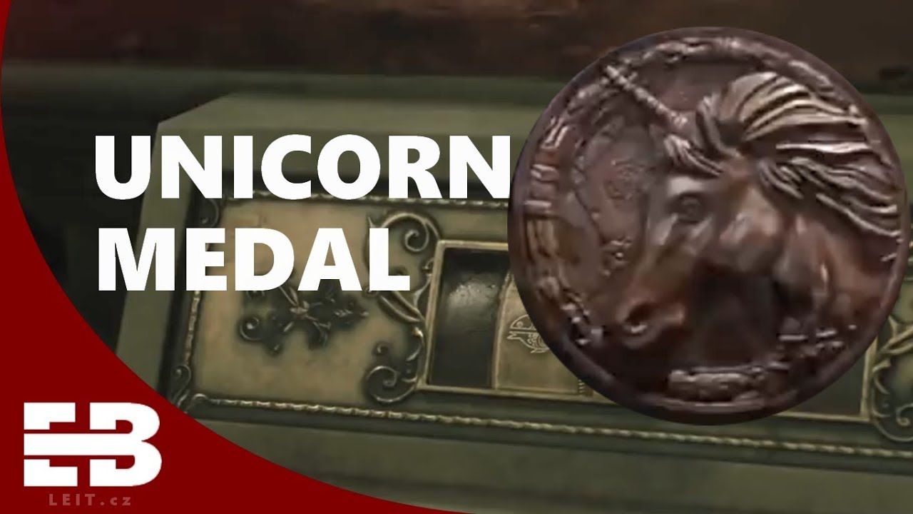 Library & Unicorn Medal | RESIDENT EVIL 2 REMAKE