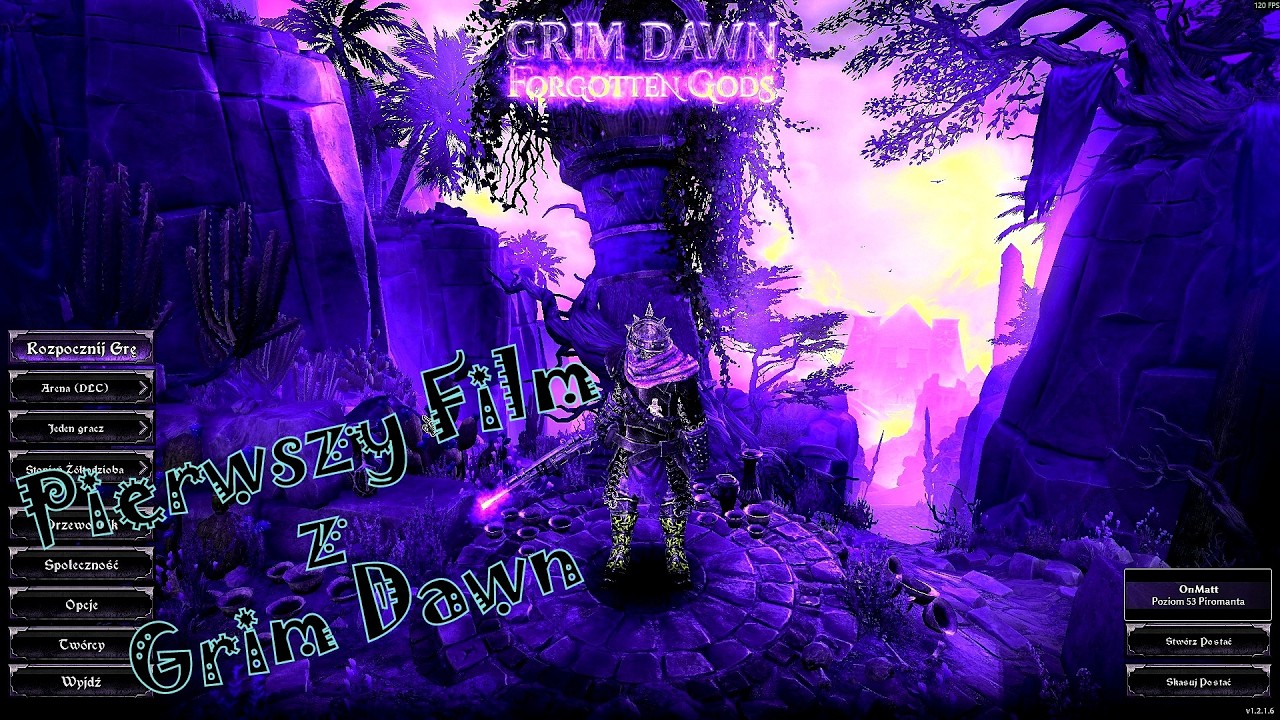 Grim Dawn - Arena (DLC) Arena Umarłych Jeden Gracz - Piromanta 53lvl Pierwsze Starcie Na Arenie.