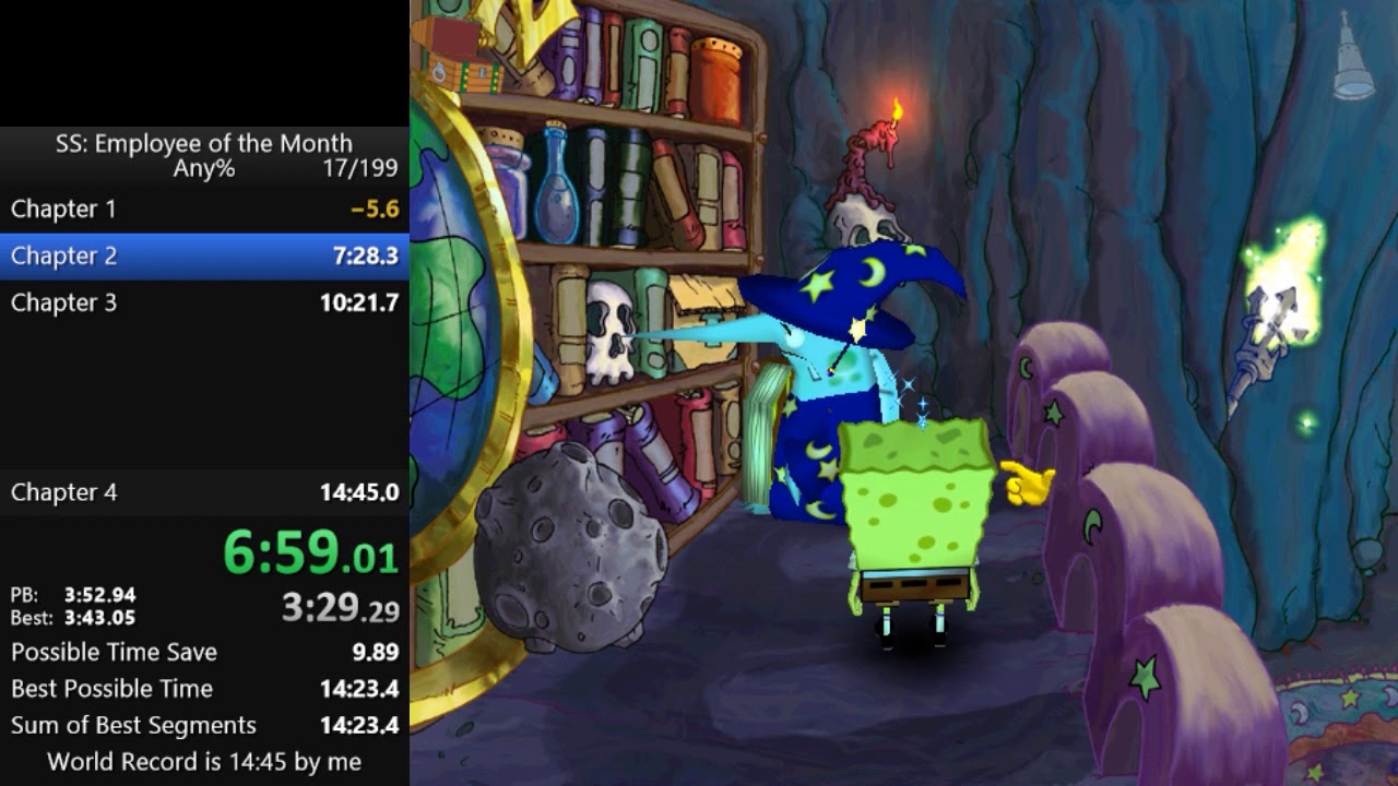 SpongeBob SquarePants:Employee of the Month Any% Speedrun in 14:28