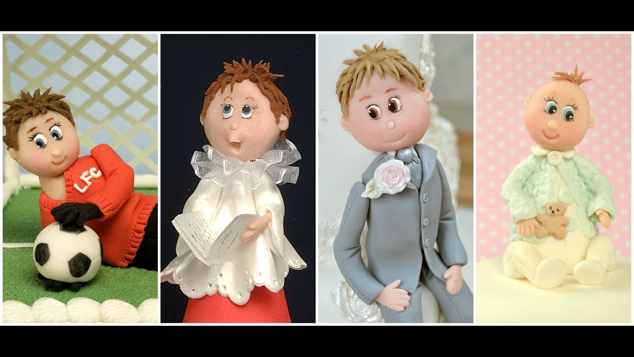 Karen Davies Cake Decorating Moulds / Molds - free beginners tutorial / how to - 5 Faces - Boy