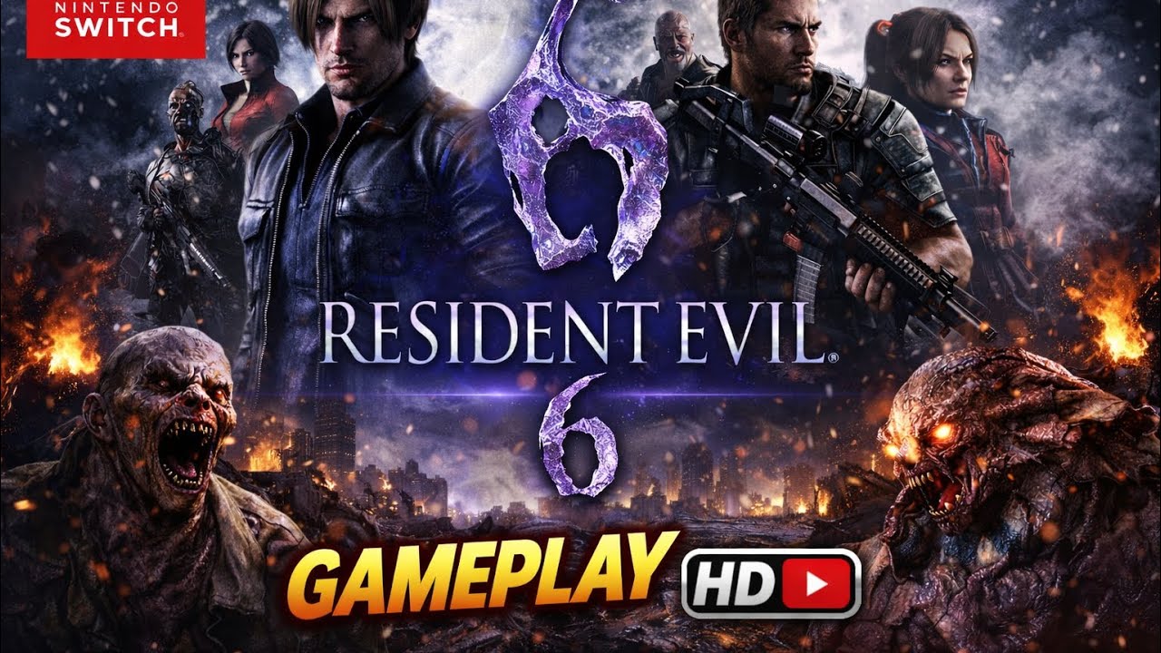 Gameplay🎮-Resident Evil🧟‍♂️ 6-Nintendo Switch🔴 #residentevil #nintendoswitch #gamer #gaming  