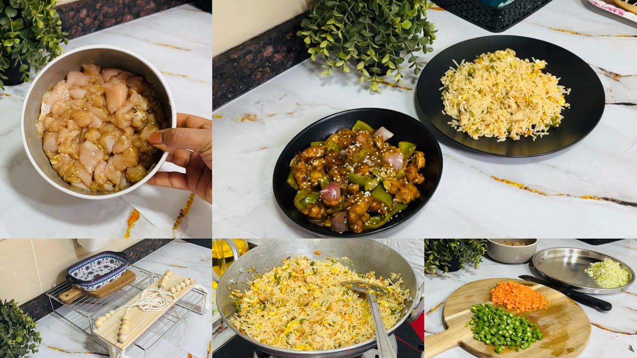 Two days vlog✨|Dinner chicken fried rice & Chilli chicken😋|Temu finds❤️