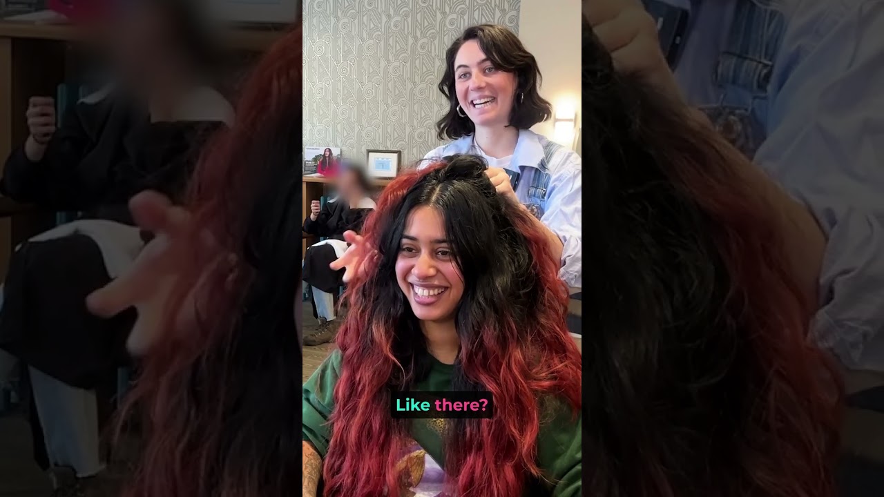 I was SHOCKED by how much hair she had!!! Let's CHOP it