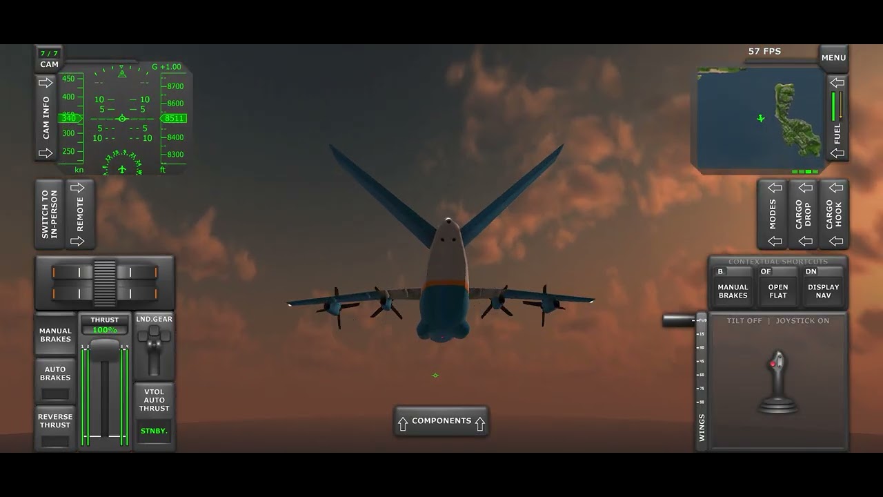 Crazy vtoL plane ride 