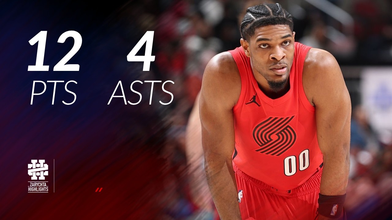Scoot Henderson 12 pts 4 asts vs Bulls 25/26 season