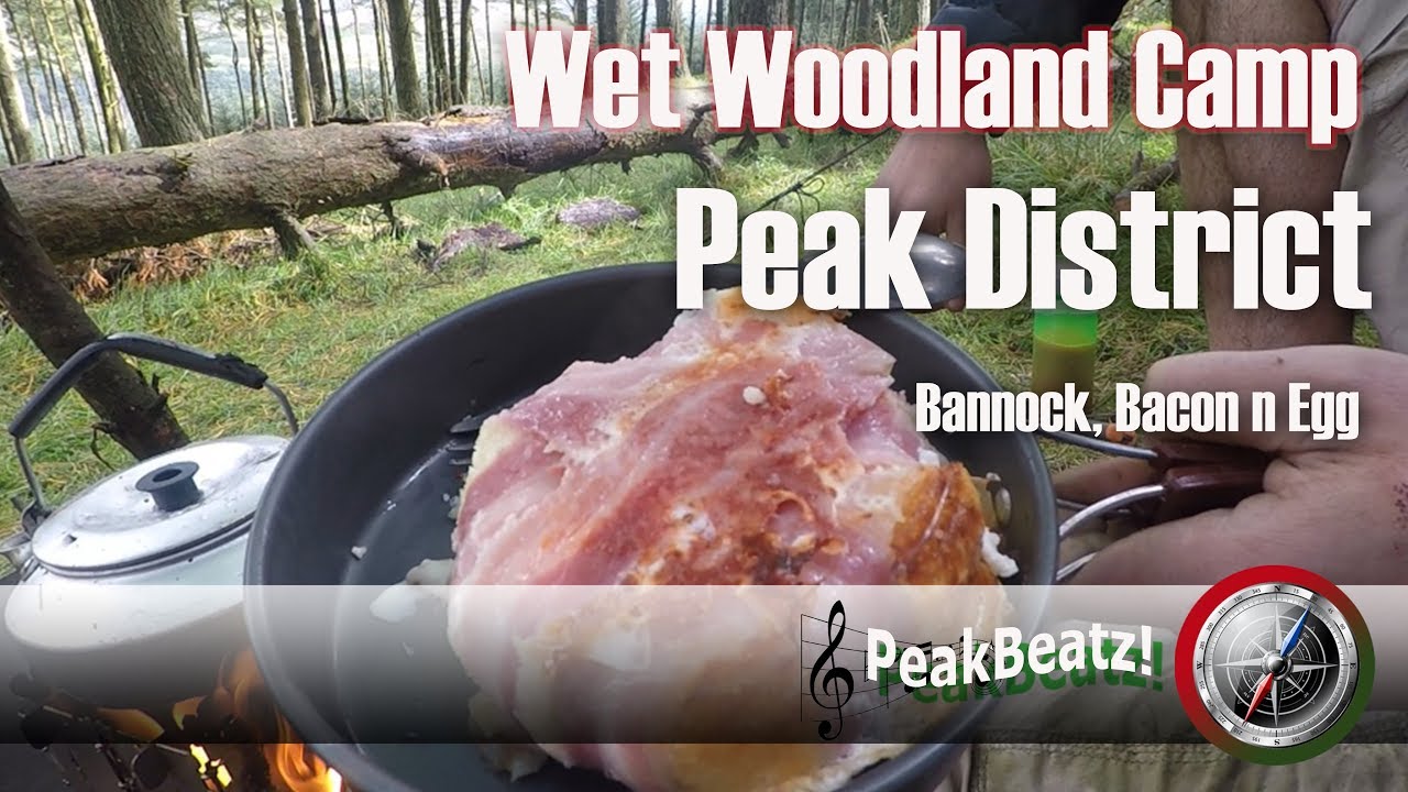 Wet Woodland Wild Camp | Hammocking, Zebra Can Roast Chicken, Steak &  Bannock Bread !