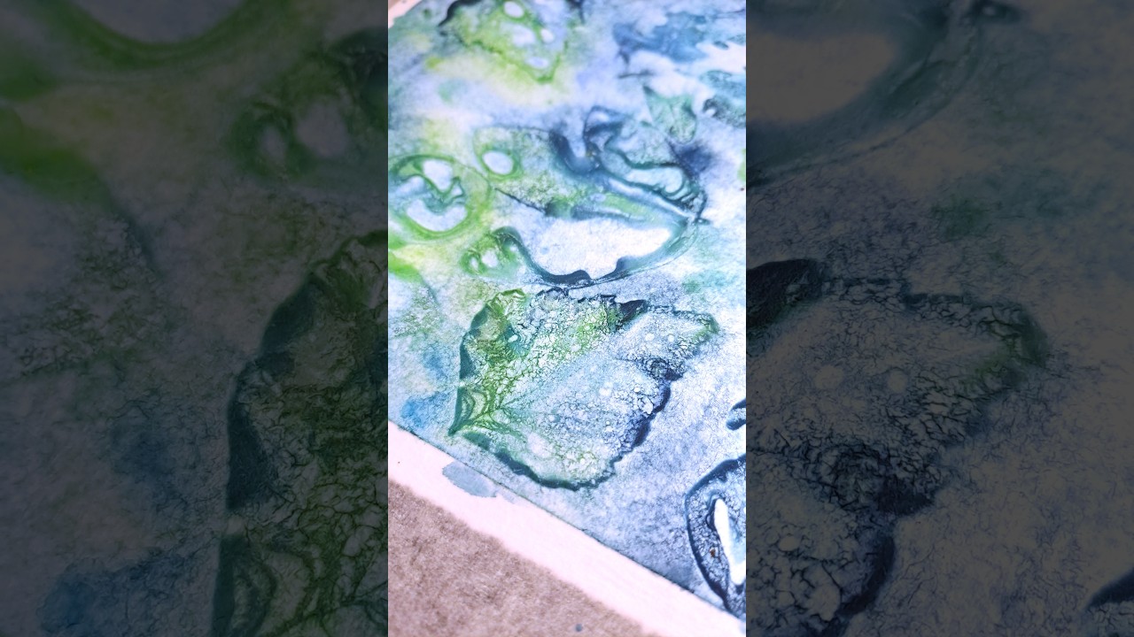 Watercolour Leaf Prints 🔵🍃