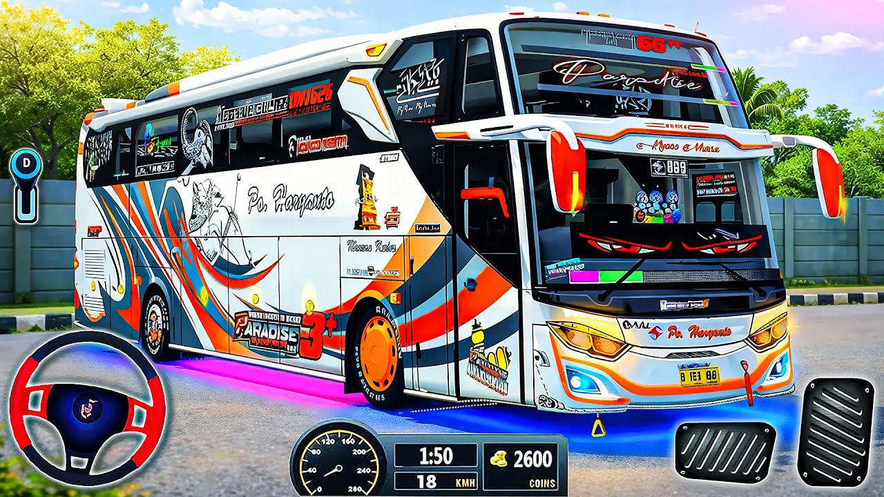 Bus Driving Road Bus Simulator - Offroad Coach Bus Driving 2026 - Android GamePlay