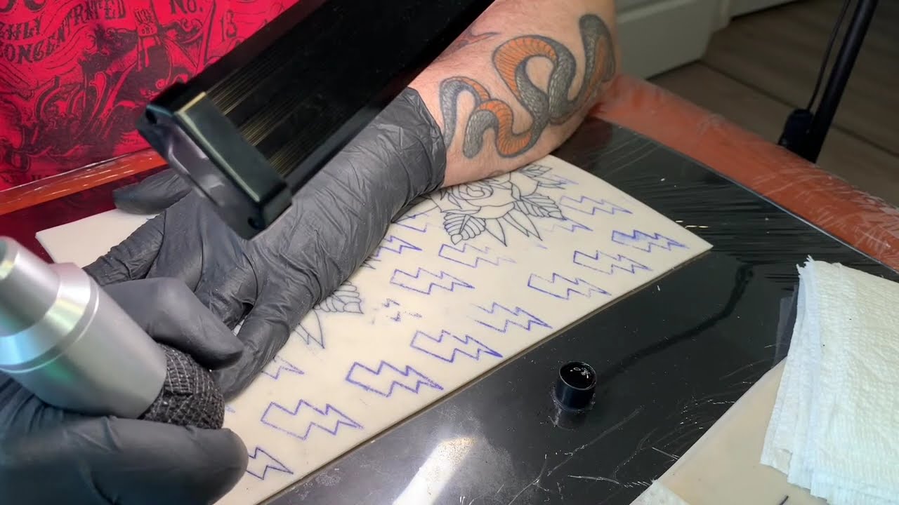 Watch me tattoo like lightning
