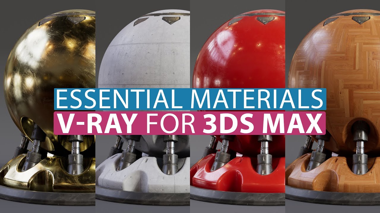 HOW TO Realistic Materials in V-Ray 5 for 3ds Max | Plastic, Wood, Concrete & Metal | Tutorial #143