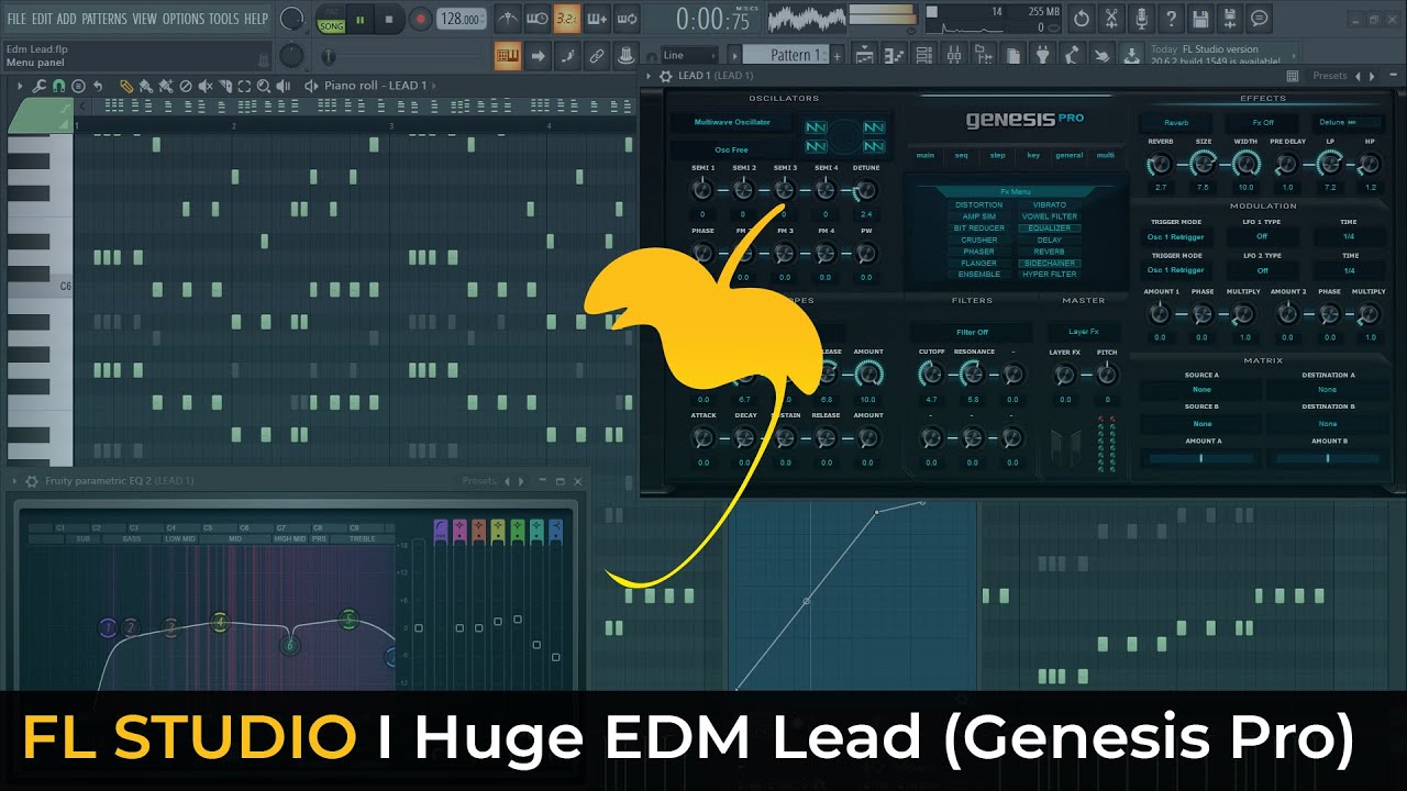 How To Make A Huge EDM Lead (Genesis Pro) + FLP