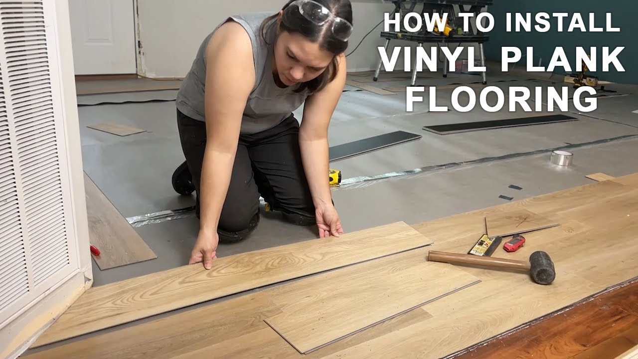 I installed my own flooring&hellip; It was surprisingly simple! | How to install vinyl plank flooring DIY