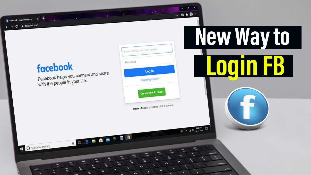 Facebook - How to login ( PC /Laptop )