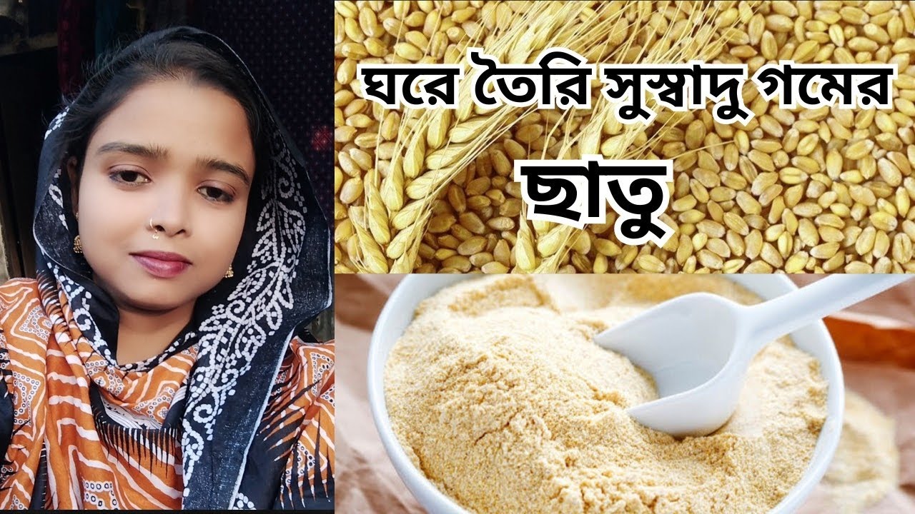 ঘরে তৈরি করা সুস্বাদু গমের ছাতু /গমের ছাতু তৈরিকরণ/Gomer Satu Very Testy.
