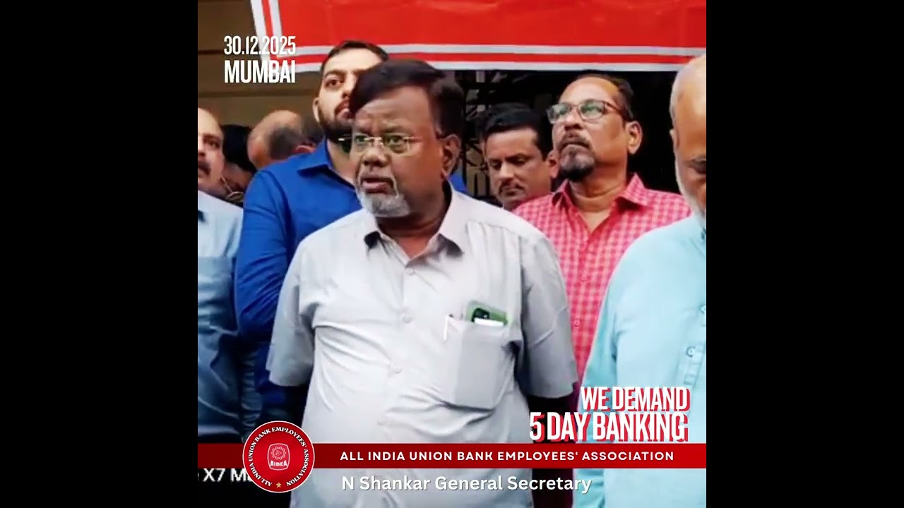 5 Day Banking per Week We Demand Demonstrations on 30.12.2025 @ Mumbai #UFBU #AIBEA #AIUBEA