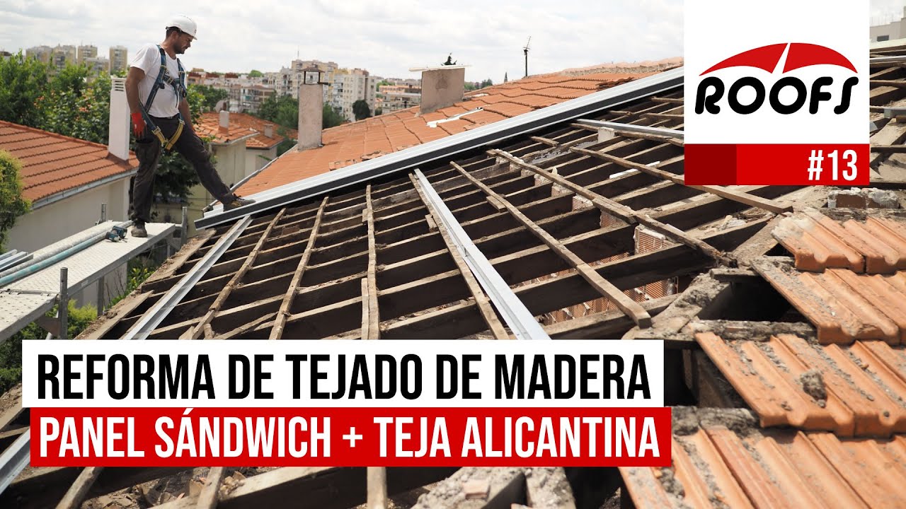 REHABILITACI&Oacute;N de TEJADO de MADERA con Teja Plana Alicantina | Desmontaje y Refuerzo de Estructura 🔴