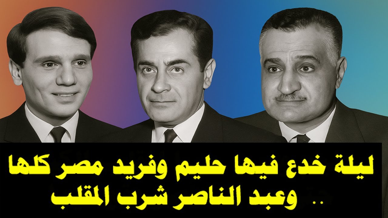 دبره عبد الحليم حافظ وفريد الأطرش 🤯👼 المقلب الكبير  الذي وقع فيه الجميع حتى جمال عبد الناصر 😂😂